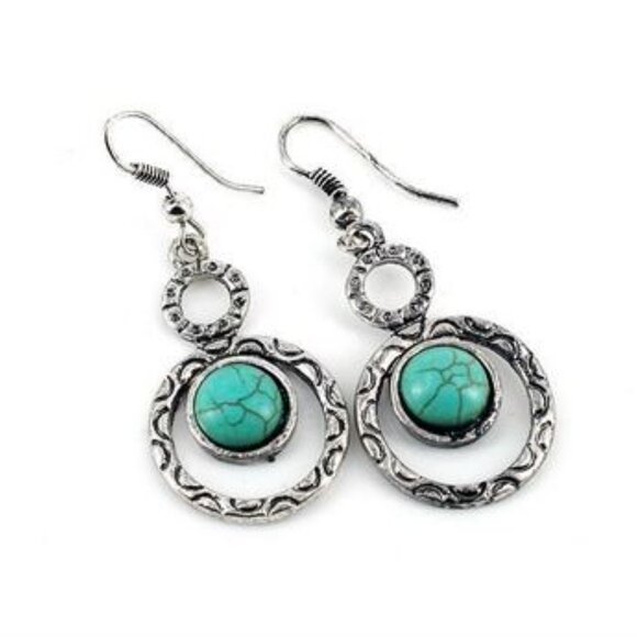 $50 for a set Turquoise Owl Bracelet $29.95 Turquoise Earrings $19.95 - Picture 6 of 14